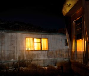 Moss Image, Chris Moss, Art, Photography, Moab Photographer, trailer at night
