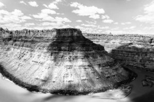 Landscape, About photograph of black and white confluence canyonlands