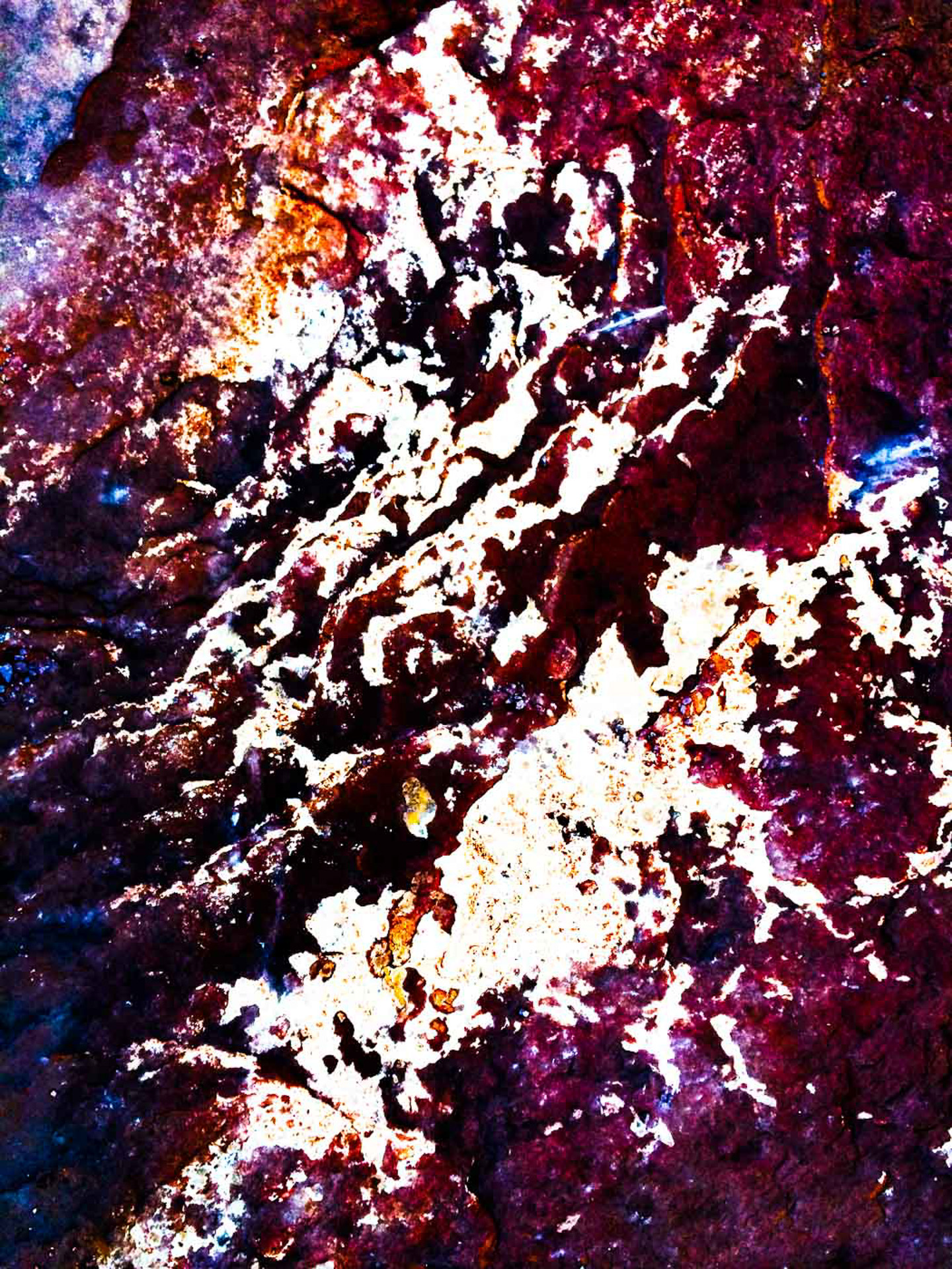 Conceptual Art, Blog, picture of a rock with purple and blue tones