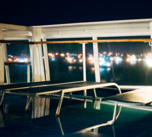 moss image, deck chairs at night, travel