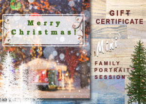 gift certificate moss image mini session
