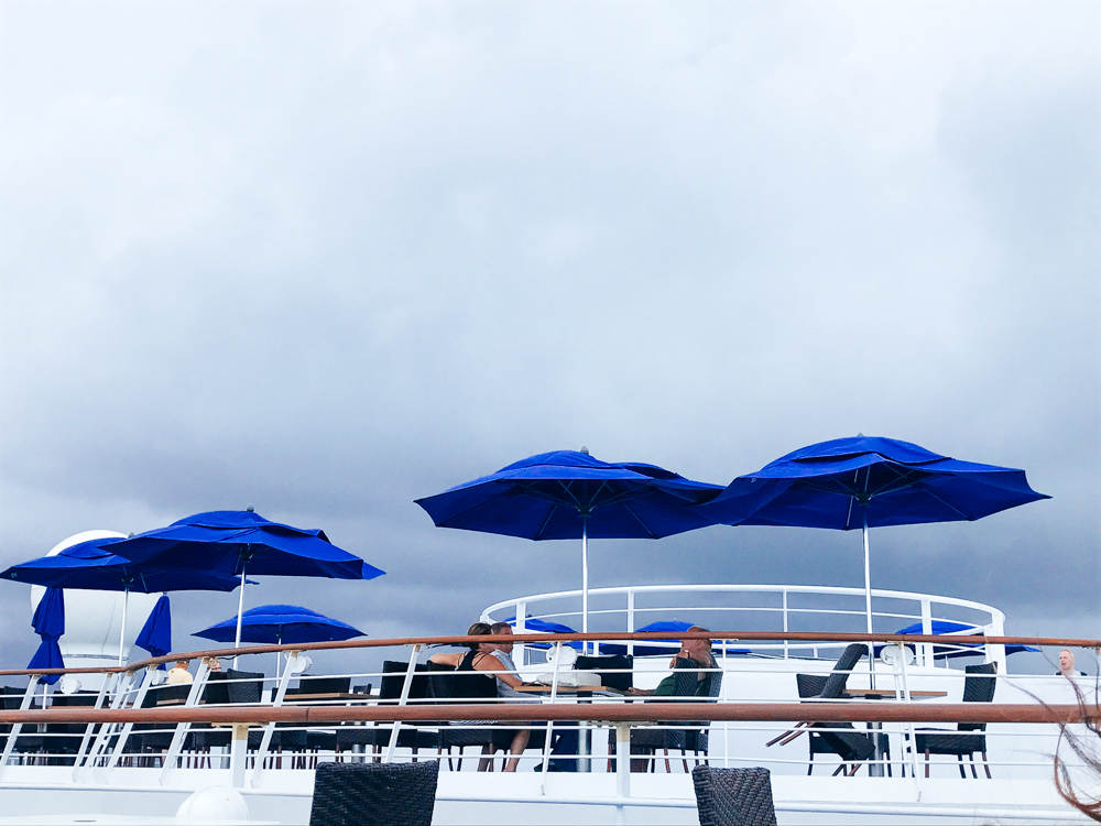 Moss imge, blue umbrellas, cruise ship, chris mos, travel, cuba